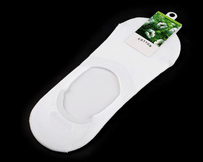 Ponožky letní snížené do tenisek bavlněné 720521/1 bílé, jednobarevné, dámské, 1 pár, univerzální