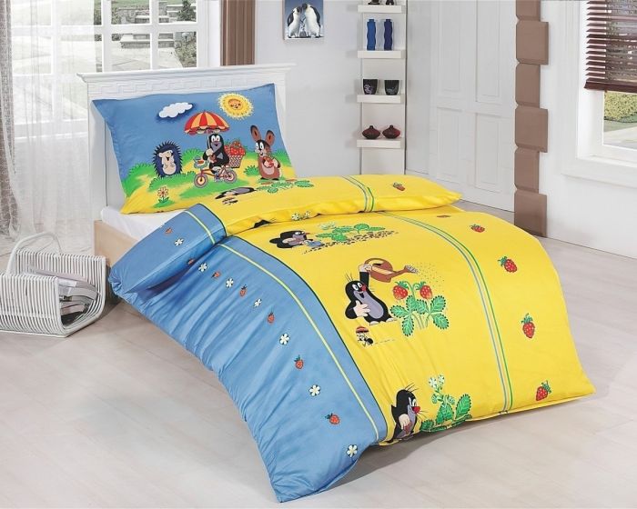 Dětské povlečení Matějovský KRTEK A JAHŮDKY (Krteček) (více rozměrů, materiálů)