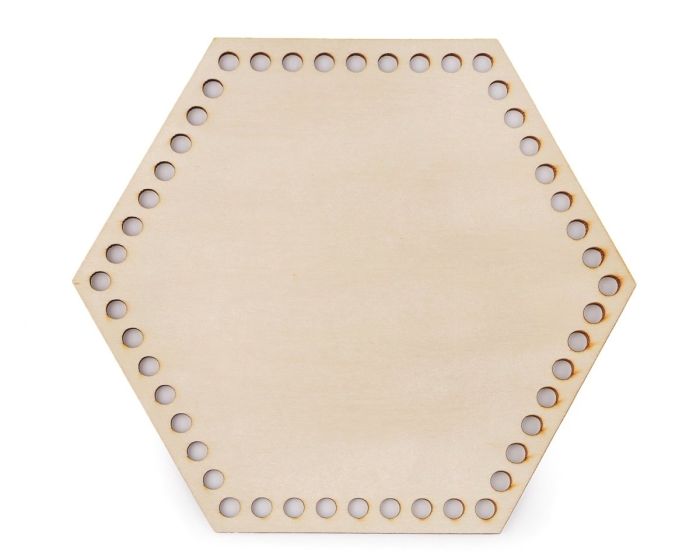 Dno na pletení / výrobu košíků 880001 dřevěné, přírodní světlá, Ø 20 cm