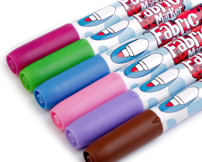 Fixy na textil 750625/2 mix barev, pastel, sada 6ks