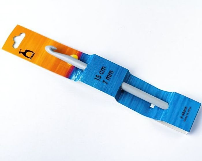 Háček na háčkování PONY, plastový 45665, velikost 7mm, délka 15cm