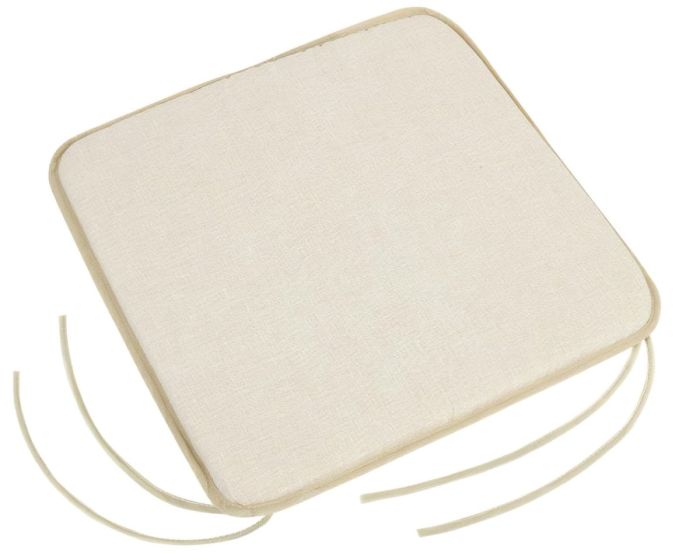 Hladký sedák LADA 34/003, UNI SMETANOVÝ, čtverec 40x40cm