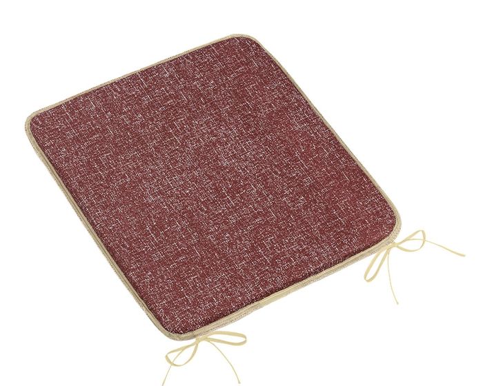 Hladký sedák LADA 34/032, UNI TMAVĚ VÍNOVÝ , čtverec 40x40cm
