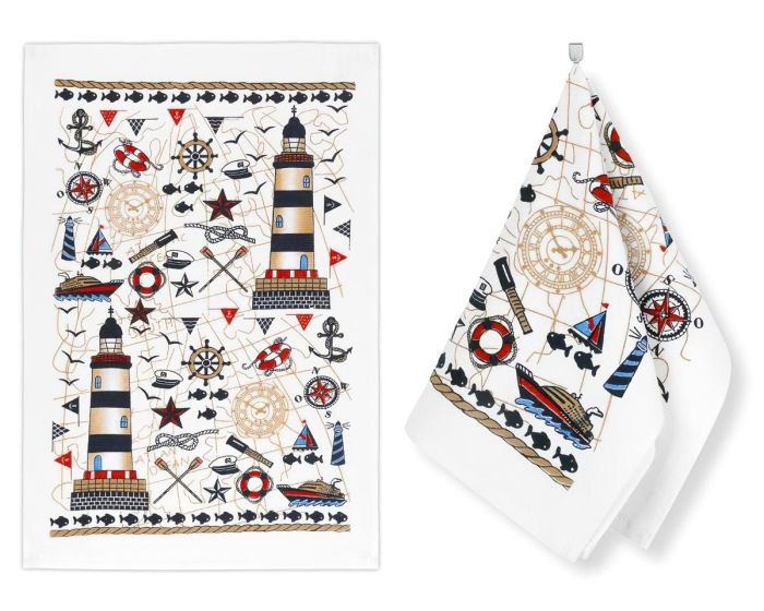 Kuchyňská utěrka froté 205 MOŘE, béžová 1 kus, 40x60cm