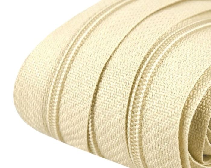 Nekonečný zip spirálový POL 050716/103 krémový, šířka 3 mm (v metráži)