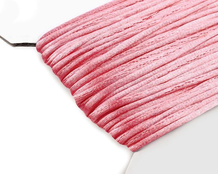 Pletací saténová příze / šňůra 310022/93 světle růžová, jednobarevná, 2mm, 25 metrů