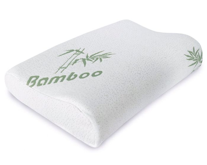 Polštář anatomický BAMBOO tvarovaný / profil ze zdravotní paměťové viskoelastické pěny, 40x60cm, se zipem