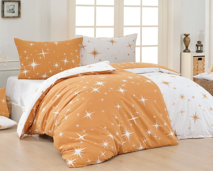 Povlečení Matějovský ARIETTA GOLD, hvězdy orion, tmavě žluto-bílé (více rozměrů, materiálů)