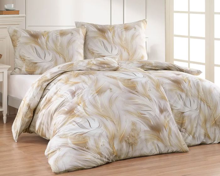 Povlečení Matějovský EMBER, peříčka, béžové (více rozměrů, materiálů)