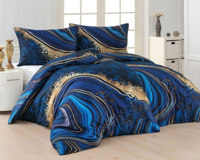 Povlečení Matějovský IRIS, modrý motiv (více materiálů, rozměrů)