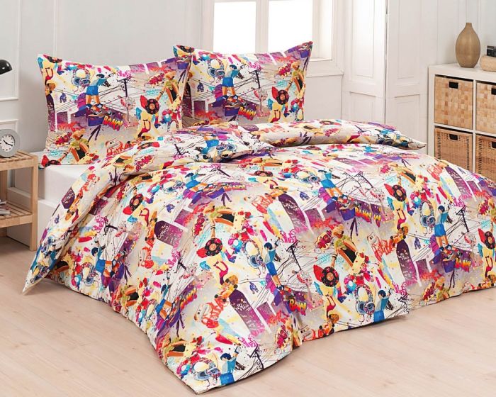 Povlečení Matějovský LENNY, skateboard, dívčí růžové, bavlna hladká digitál (více rozměrů)