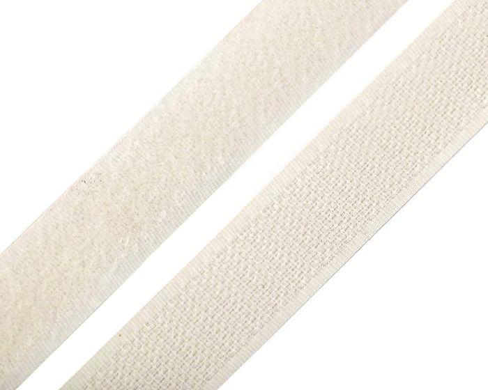 Suchý zip háček + plyš 740843/031 ecru, šířka 2cm (v metráži)