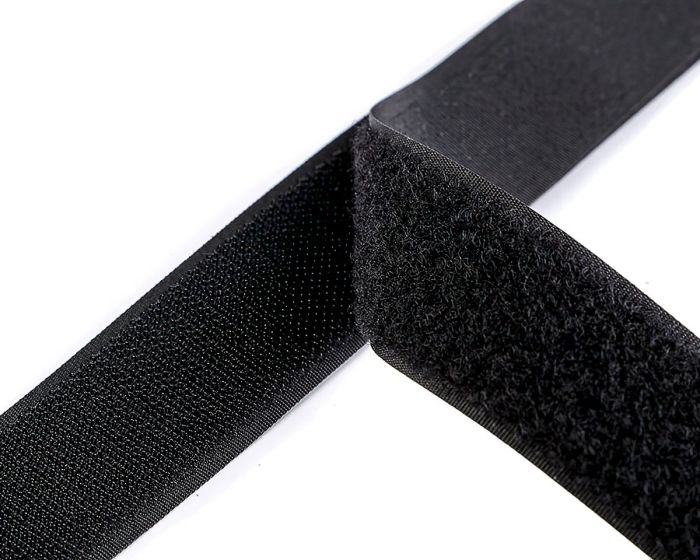 Suchý zip háček + plyš 780022/2 černý, šířka 3cm (v metráži)