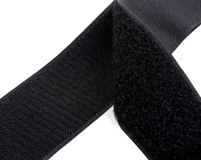 Suchý zip háček + plyš 750627 černý, šířka 5cm (v metráži)