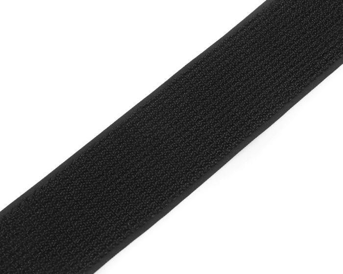 Suchý zip háček + plyš na jedné stuze 890687 černý, šířka 5cm (v metráži)