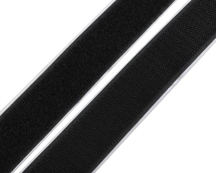 Suchý zip háček + plyš samolepící 750612 černý, šířka 3cm (v metráži)