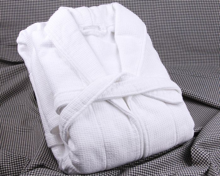 Župan SMARAGD bílý, bavlněné froté, unisex, 450g/m2 (více velikostí)