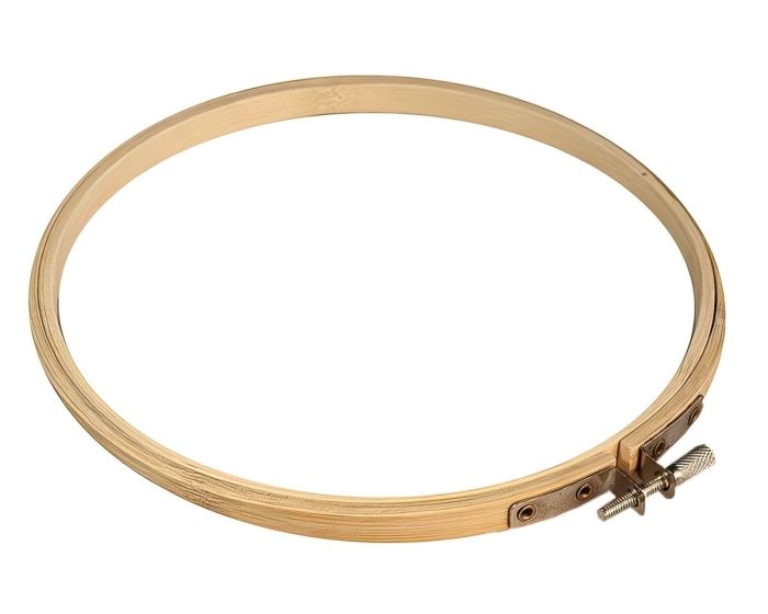 Vyšívací bambusový kruh 090735, světlý, průměr 15cm