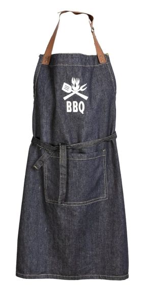 Kuchyňská zástěra JEANS BBQ, šedomodrá 70x90cm