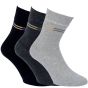 Ponožky bavlněné zkrácené 32065, barevné mix, klasické, jemný svěr, pánské, 3 páry (více velikostí)