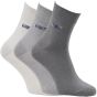 Ponožky bavlněné zkrácené 32066, šedé mix, klasické, jemný svěr, pánské, 3 páry (více velikostí)