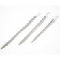 Jehly hliníkové na vlnu PONY 020750,60643 s očkem, stříbrná, sada 3 kusy