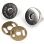 Zapínání na kabelku 060590, průměr 15mm, magnetické, nikl, kov, 1 pár