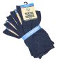 Ponožky zdravotní 91009, riflově modré, klasické, bez gumiček, unisex, 5 párů (více velikostí)