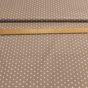 Bavlněné plátno bílé hvězdičky na béžové, š.140cm (látka v metráži)