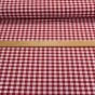 Bavlněný kanafas SOFI 1x1cm červený, š.140cm (látka v metráži)