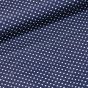 Bavlněné plátno 103000/7676 BLUE, bílý puntík na tmavě modré, š.140cm (látka v metráži)