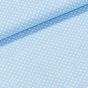 Bavlněné plátno 103000/7676 LT.BLUE, bílý puntík na světle modré, š.140cm (látka v metráži)
