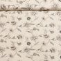 Bavlněné plátno 2664-2497206/06 béžovo-černé květy na béžové, š.150cm (látka v metráži)