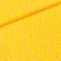 Bavlněné plátno 33540702/126, bílé lístečky na žluté, š.147cm (látka v metráži)