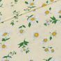 Bavlněné plátno ARIA kopretiny na krémové, š.160cm (látka v metráži)