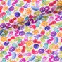 Bavlněné plátno dětské TREND VIRUS 60 MULTICOLOR, barevné viry na bílé, š.150cm (látka v metráži)