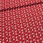 Bavlněné plátno dětské LGB 738001, hlavičky berušek na červené s puntíky, š.150cm (látka v metráži)