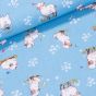 Bavlněné plátno dětské, ovečky na modré, š.140cm (látka v metráži)
