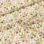 Bavlněné plátno PETITE PIACENZA 25, růžové luční kvítí na smetanové, š.150cm (látka v metráži)