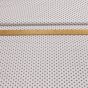 Bavlněné plátno POLO větší šedý puntík na bílé, š.140cm (látka v metráži)