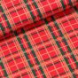 Bavlněné plátno vánoční 1616903/01, červeno-zelené káro, š.150cm (látka v metráži)