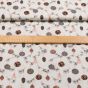 Bavlněné plátno vánoční 20754-052 baňky na smetanové, š.140cm (látka v metráži)