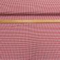 Bavlněný kanafas SOFI 0,5x0,5cm červený, š.140cm (látka v metráži)