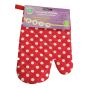 Kuchyňská chňapka bavlna / teflon HOME POINT, červená s puntíky, 27x17cm, 2ks (pravá, levá)