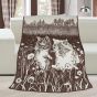Deka KARMELA PLUS HNĚDÁ KOŤATA, 150x200cm