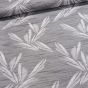Dekorační závěs PALLAS 02, žakár, listy na šedé, šířka 150cm (látka v metráži)