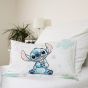 Dětské povlečení do postýlky LILO AND STITCH OHANA WHITE BABY, bílé, bavlna hladká, 100x135cm + 40x60cm