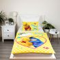 Dětské povlečení do postýlky WTP SMILE BABY MEDVÍDEK PÚ, žluté, bavlna hladká, 100x135cm + 40x60cm 