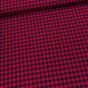 Flanel směsový tkaný / oboustranný, červeno-černá kostička, š.150cm (látka v metráži)