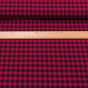 Flanel směsový tkaný / oboustranný, červeno-černá kostička, š.150cm (látka v metráži)